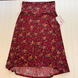Lularoe Azure High Low Floral Skirt